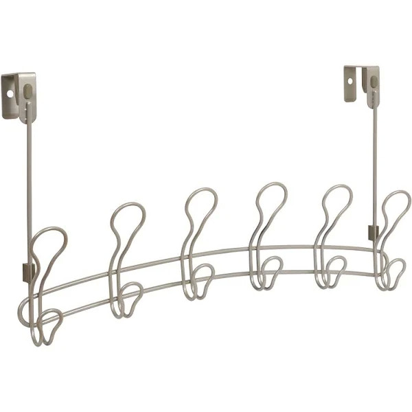 Mainstays SnugFit Metal Over-the-Door Hanging Rack (2 colors): 3-Hook $9.88, 6-Hook $14.88 + Free S&H w/ Walmart+ or $35+
