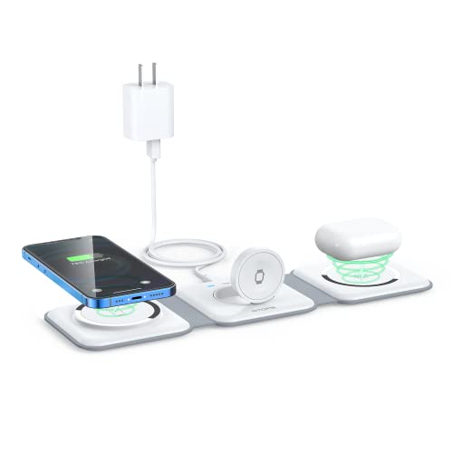 Rtops 3-in-1 Magnetic Travel Wireless Charging Station for Multipe Devices (White) $29.65 + Free Shipping w/ Prime or on $35+ $29.64