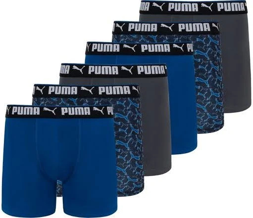 6-Pack Puma Men's Sportstyle Boxer Briefs (various) $20 + Free Shipping w/ Prime