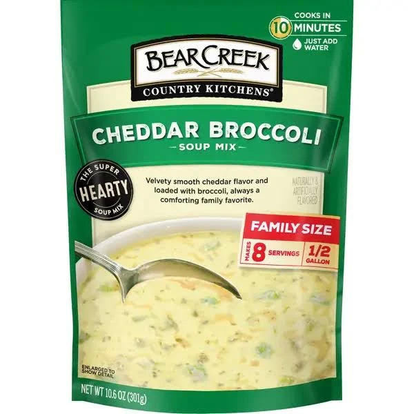 10.6-Oz Bear Creek Soup Mix (Cheddar Broccoli, Family Size) $3.63 w/ S&S + Free Shipping w/ Prime or on $35+