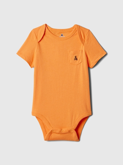 Gap Baby: babyGap Mix & Match Pocket Bodysuit (Tangerine) $5, Baby Knit-Denim Slim Jean (Lt. Wash) $7.50 + Free Shipping on $50+