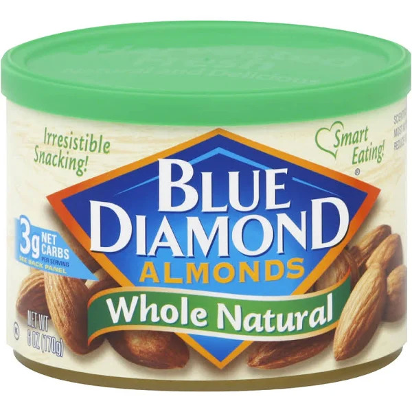 6-Ounce Blue Diamond Almonds (Whole Natural) 2 for $4.40 ($2.20 Each) + Free Shipping w/ Prime or on $35+