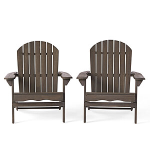 2-Pack Beachcrest Home Woking Solid Wood Folding Adirondack Chair (Gray) $116 ($58 each), More + Free Shipping