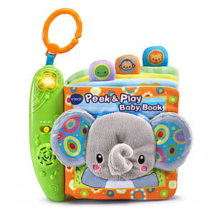 VTech Peek & Play Baby Book w/ Sounds, Music & Lights $9.99 + Free Shipping w/ Prime