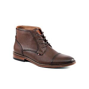 Tommy Hilfiger Men's Blaze Cap Toe Lace-Up Boots (Brown or Black) $43.53 + Free Shipping