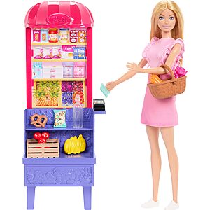 13-pc Barbie & Teresa Recipe for Friendship Fashion Doll & Playset (Malibu at The Market) $12.99 + Free Shipping w/ Prime or on $35+