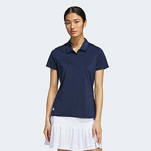 adidas Women's ultimate365 Solid SS Polo Shirt (Navy) $10.50 + Free Shipping