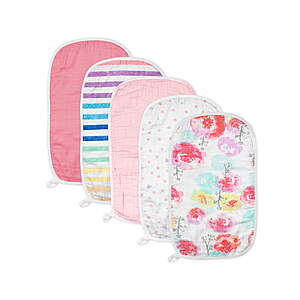 5-pack Honest Baby Clothing Organic Cotton Multi-Layer Woven Burp Cloths (various) $7.59 + Free Shipping w/ Walmart+ or on $35+