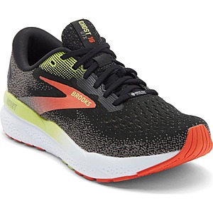 Brooks Men's Ghost 16 GTX Gore-Tex Waterproof Running Shoes (Black/Red/Green or Black, Limited Sizes) $99.97 + Free Shipping