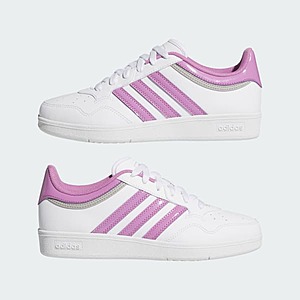 adidas Women's Hoops 4.0 Shoes (Cloud White/Preloved Purple) $35 + Free Shipping