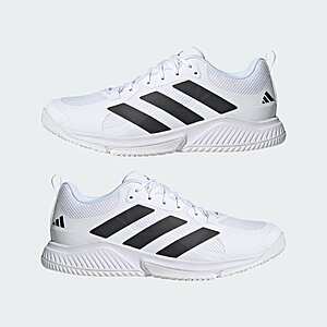 adidas Men's Court Team Bounce 2.0 Shoes (Cloud White/Core Black) $42.50 + Free Shipping