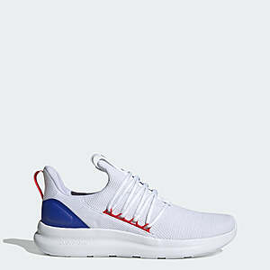 adidas Men's Lite Racer Adapt 7.0 Shoes (Cloud White/Scarlet/Blue) $25 + Free Shipping
