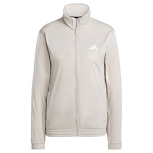 adidas Women's DayReady Tricot 3-Stripes Jacket (Beige/White) $9.60 + Free Shipping
