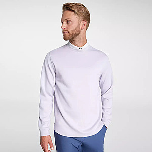VRST Men's Pinnacle Fleece Crewneck Golf Pullover (Misted Lilac) $17.23 + Free Shipping