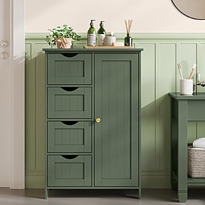 Beachcrest Home Manhattan Storage Cabinet w/ 4 Drawers & Adjustable Shelf (Green) $70.99 & More + Free Shipping