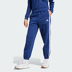 adidas Women's Essentials 3-Stripes Fleece Loose-Fit Pants (Dark Blue/White) $12.80 & More + Free Shipping