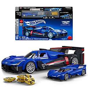 236-pc Mattel Brick Shop Hot Wheels Speed Series Building Set (Cadillac Project GTP Hypercar) $15.39 + Free Shipping w/ Prime or on $35+
