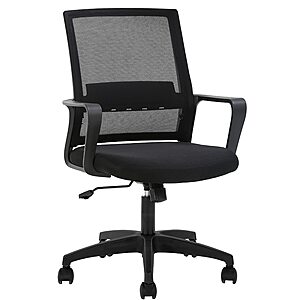 FDW Office Chair Ergonomic Desk Chair w/ Lumbar Support (Black) $35.24 + Free Shipping