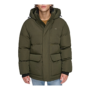 Levi's Men's Workwear Hooded Parka Jacket (Black, Brown, Olive) $57.75 + Free Shipping