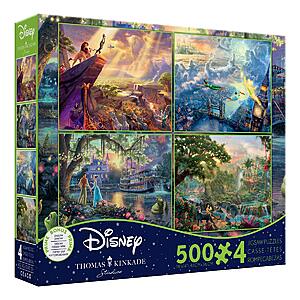 4-Pack 500-Pc Ceaco Thomas Kinkade Disney Dreams Collection Jigsaw Puzzles (Lion King,Peter Pan,Princess & the Frog & Jungle Book) $17.99 + Free S/H w/ Prime or on $35