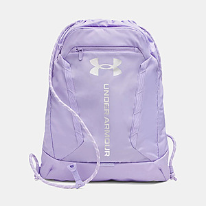 22L UA Hustle Sackpack (Transparent / Metallic Silver) $10 + Free S/H on $99+