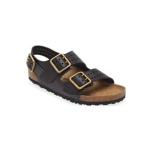 Birkenstock Men's Milano Bold Buckle Sandal (Black) $97.48 + Free Shipping