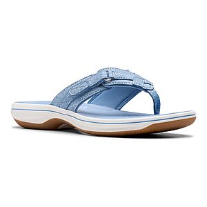 Clarks Women's Breeze Sea Cloudstepper Flip Flops (various) $33.99 + Free Store Pickup at Kohl's or Free S/H on $49+