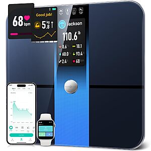 RunStar Digital Bathroom Smart Scale w/ 3.5" TFT Display & 22 Body Composition Metrics $41.99 + Free Shipping