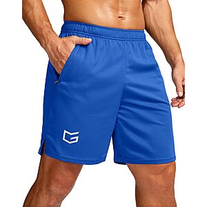 G Gradual Men's Quick Dry Athletic Shorts w/ 2-Zipper Pockets (Various) .90
