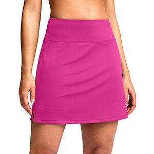 SANTINY 16" Women's High-Waisted Athletic Skort w/ 2 Pockets (various) $14.84 + Free Shipping w/ Prime or on $35+