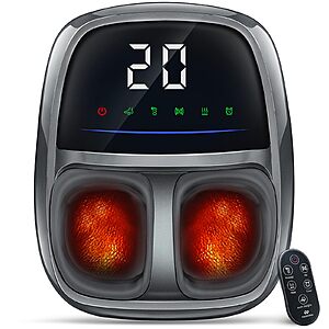 Foot Massager w/ Heat, Adjustable Arch Lift & Large LED Touchscreen $74.99 + Free Shipping w/ Prime or on $35+