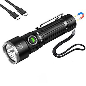 Wurkkos TS28 3200-Lumen Rechargeable USB-C IPX8 LED Flashlight $30 + Free S&H