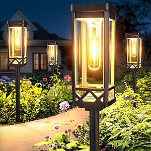 Prime Members: 8-Pk KOOPER Outdoor Solar LED Pathway Lights (Warm White) $29.90 + Free S&H