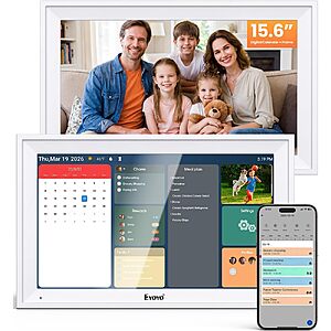Eyoyo 15.6" Smart Digital Calendar Wall Planner w/ WiFi Sync & 64GB Storage $83 + Free S&H