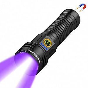 365nm iToncs UV & White Light Dual-Mode Flashlight w/ Magnetic Base