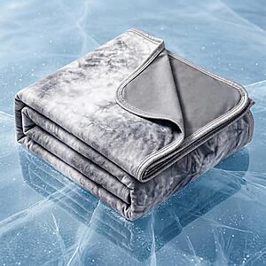 50"x70" Topcee Arc-Chill Cooling Throw Blanket for Hot Sleepers (Grey)
