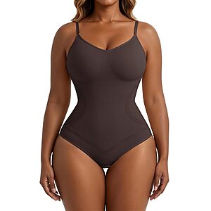 Xcutting Women's V-Neck Seamless Slimming Bodysuit Shapewear (2 colors)