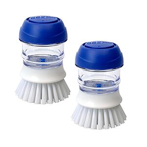 2-Pk CELOX Dish Brush w/ Soap Dispenser