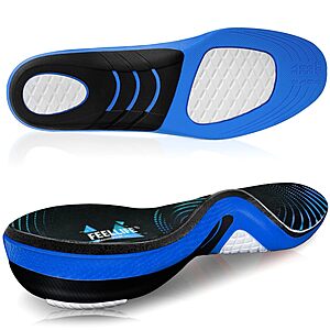 FEELLIFE Plantar Fasciitis Relief Arch Support Gel Shoe Insoles (2 Colors)