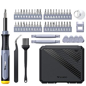 52-in-1 Wesdut Magnetic Precision Screwdriver Set (Blue or Orange)