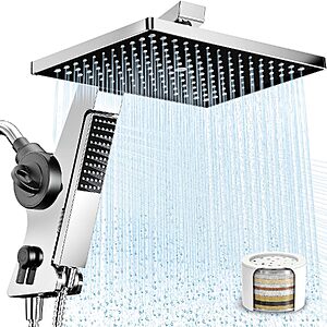 12" MakeFit Filtered Rainfall Shower Head & Handheld Combo (3 colors) $46 + Free S&H