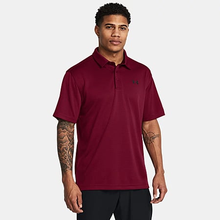 Under Armour Men's UA Tech Polo Shirt (Cardinal or Transparent) $16.18 + Free Shipping on $50+
