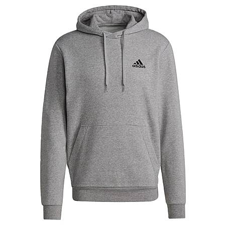 adidas Men's Essentials Fleece Hoodie (Medium Gray Heather/Black) $12.60 + Free Shipping