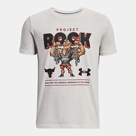 Under Armour Boys' Project Rock Flex T-Shirt (White Clay) $9.98 + Free Shipping