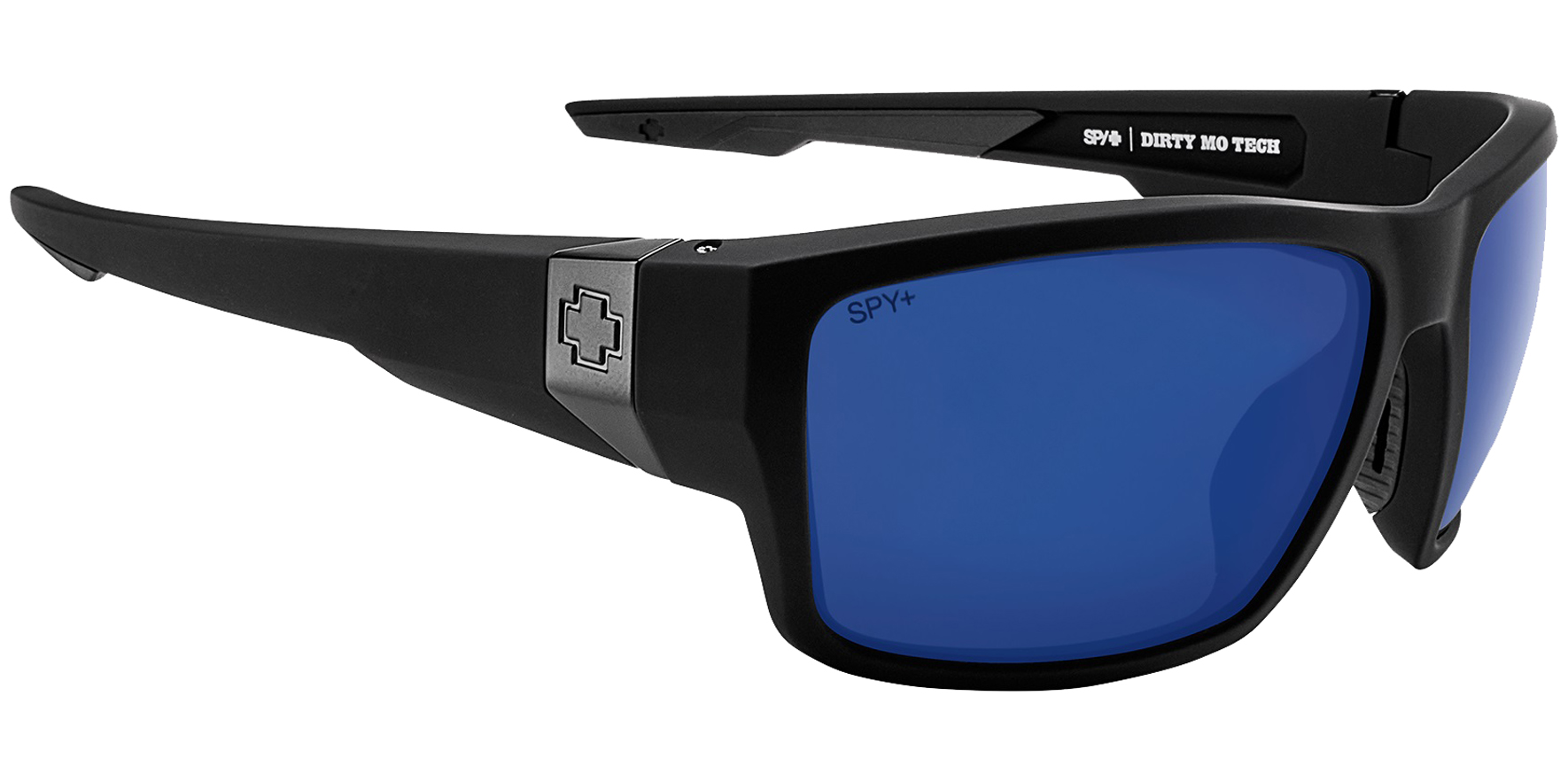 Spy Dirty Mo Polarized Soft Matte Black Wrap sunglasses $44