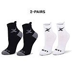 LxsGo ACTIVE Ankle Sport Compression Running Socks for Men &amp; Women  - 2 Pairs Black and White in S/M and L/XL $2.5