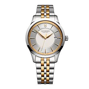 40mm Swiss Army Men's Alliance Quartz Silver Dial Watch w/ Two Tone Bracelet 3.50 + Free Shipping