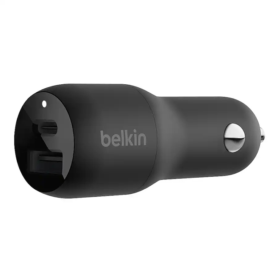 Belkin 37W Dual USB Car Charger Power Delivery 25W USB C Port & 12W USB-A Port with PPS Charging $5.99 @ Best Buy