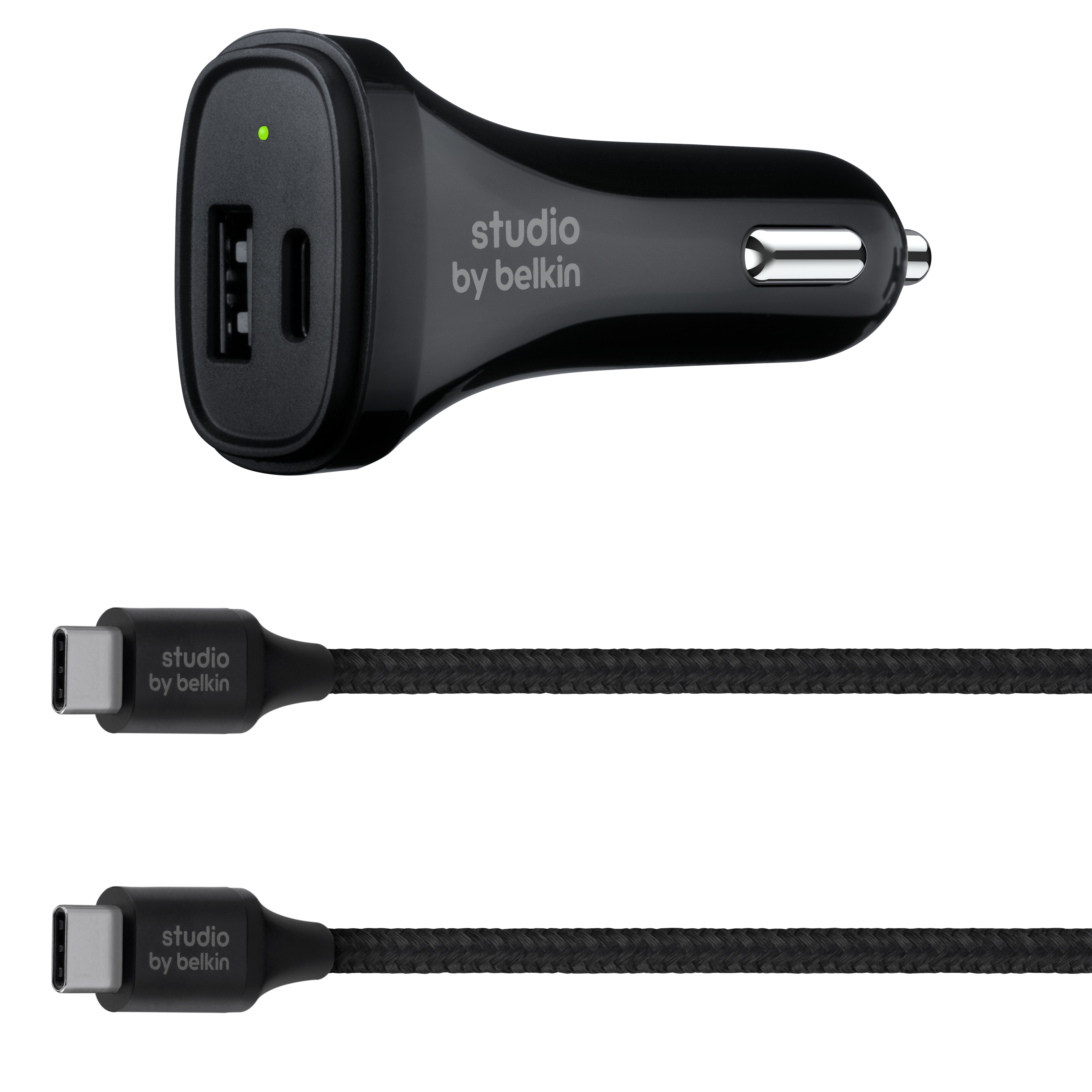 Studio By Belkin 2 Port Pd Usb C Usb A Car Charger 30w Usb C Cable 5 And Much More Walmart Ymmv