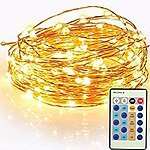 urlhasbeenblocked Remote Control LED String Lights for $10.19 after the coupon code